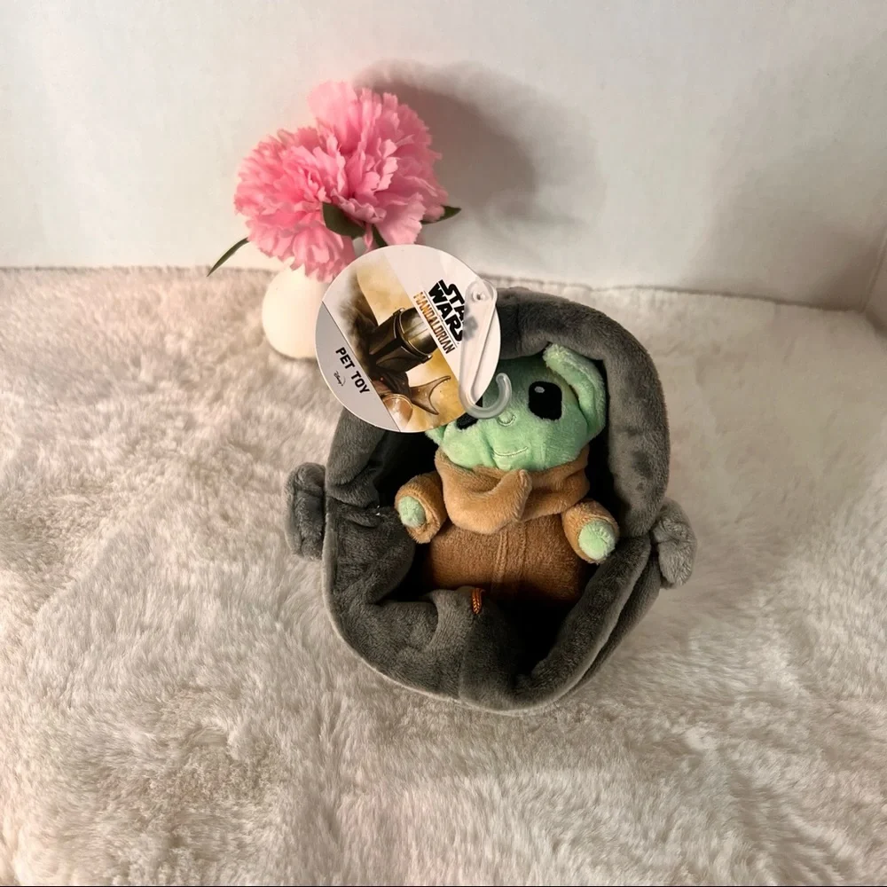 Pet Toy Baby Yoda on a Cradle
